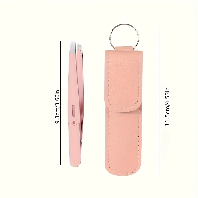 Pince à sourcils de précision avec pointes pointues ultra-minces et poignée antidérapante, outil d'épilation manuel en acier inoxydable pour sourcils