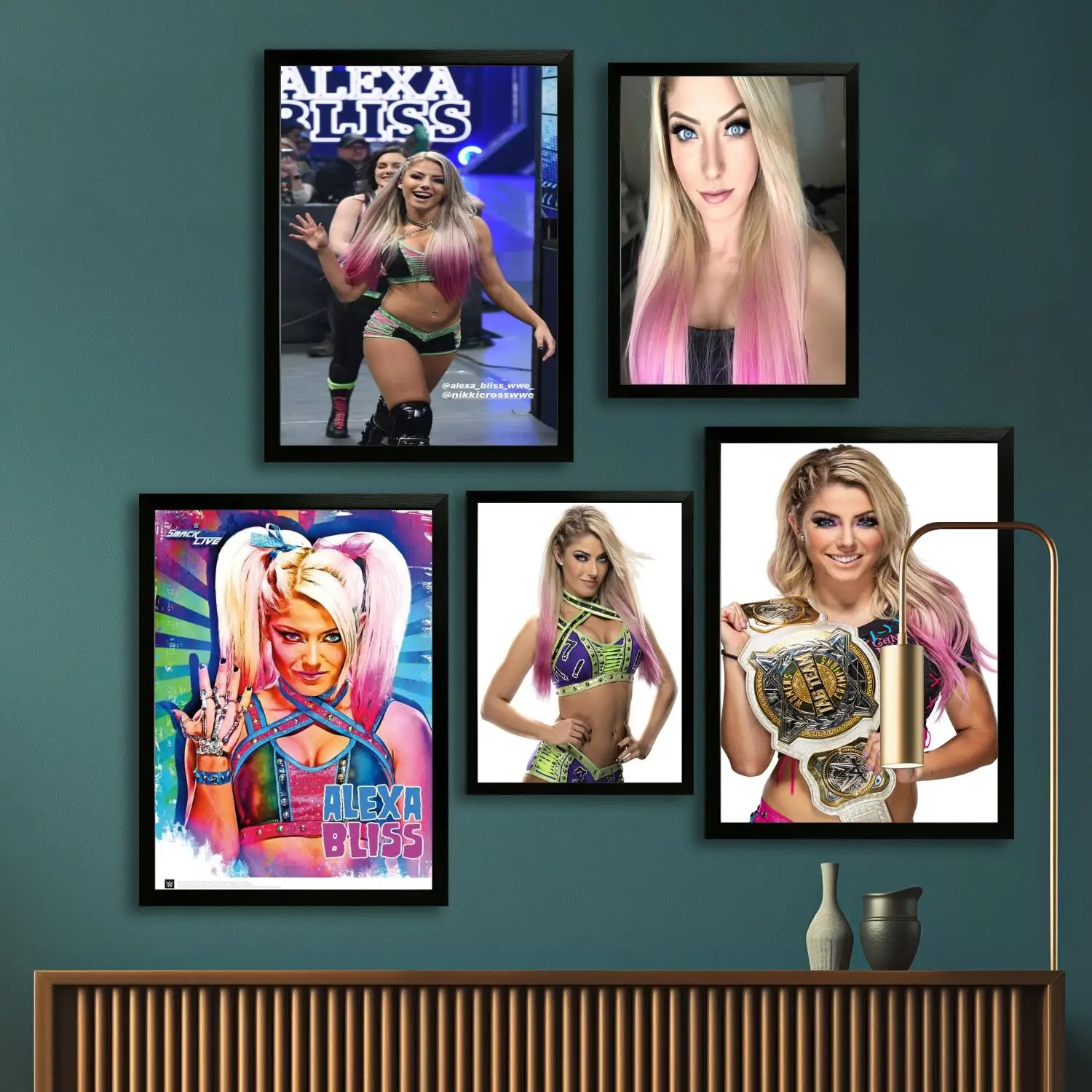 Alexa Bliss Wrestler Canvas Art Poster, Wall Art, Picture Print, Modern Family, Bedroom Decor, Posters,Decorative painting