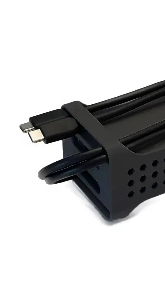 

For Samsung T9 SSD Holder 3D-Printed, Secure Storage Case with Slide-Out Cover, Cooling Vents & Type-C Cable Slot for T9