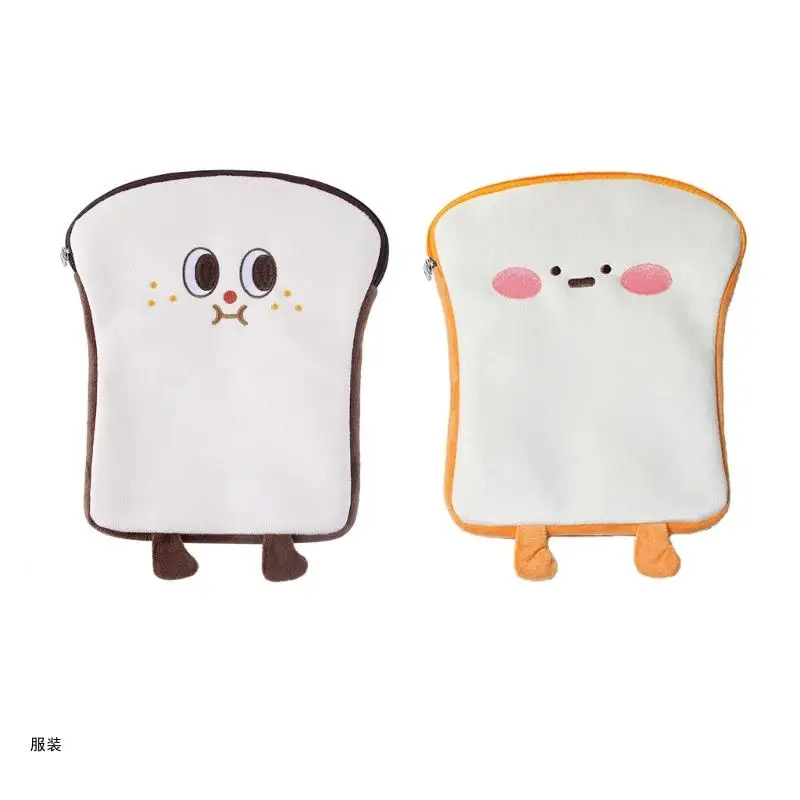 

D0UD 10.2 10.5 11Inch Tablet Cover for Women Girls Cartoon Toast Sleeve Bag