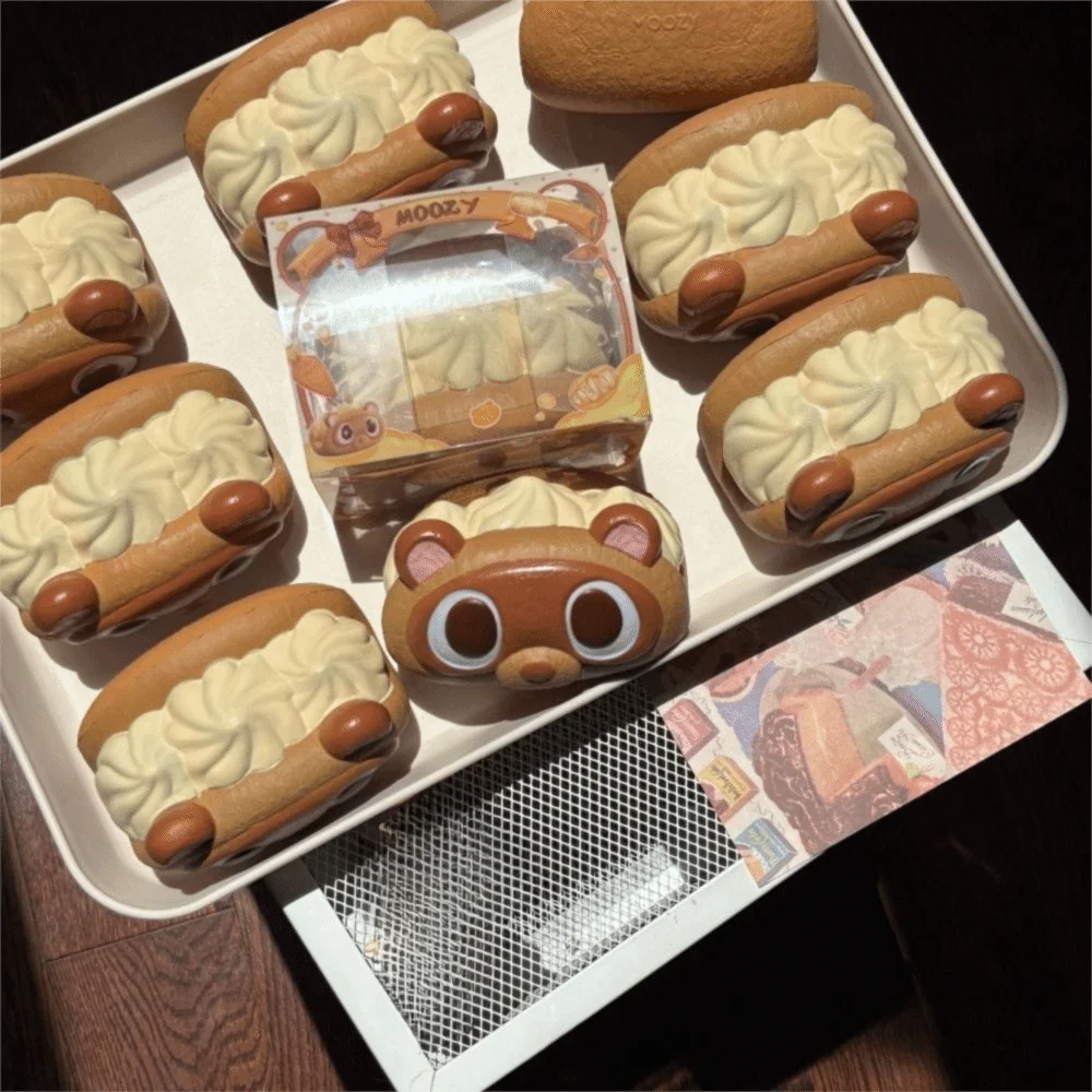 Mainan Roti Lentur Baru yang Lambat Mengembang, Pereda Stres, Portabel, Hadiah Relaksasi Tangan, Lembut, Ringan, Simulasi Kue, Hadiah Mainan