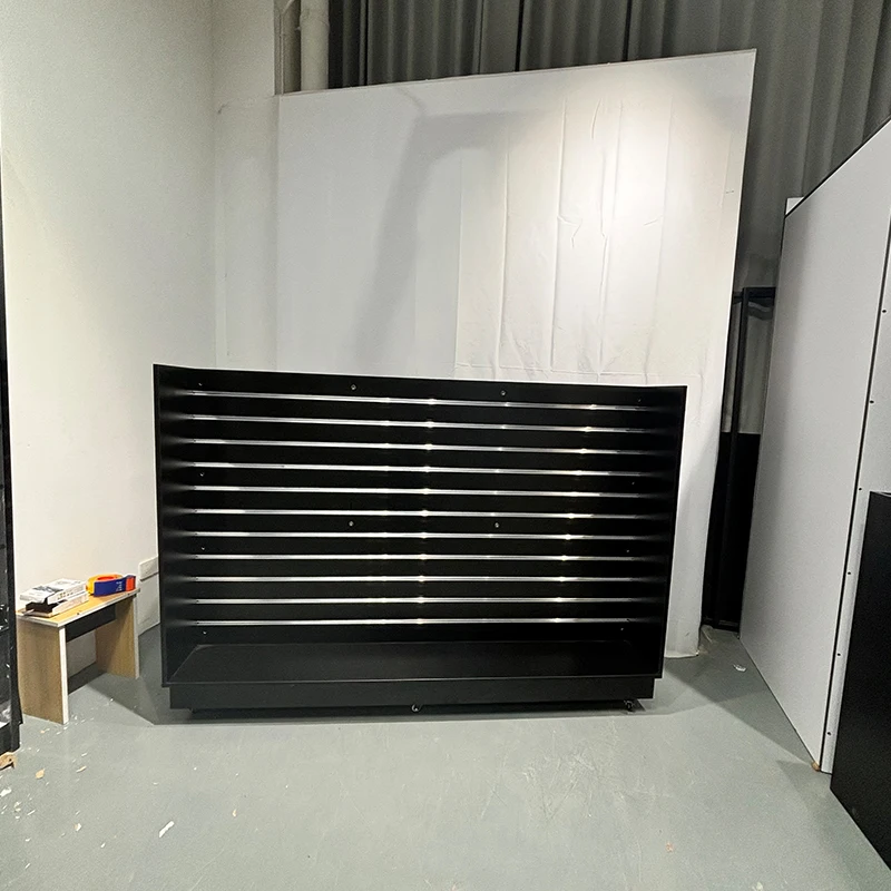 Keway Slatwall Display Stands MDF H Units Metal Frame Racks for Clothing & Smartphone Stores