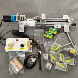 Multifunctional micro lathe 180W grinding and polishing bead processing Mini DIY woodworking lathe 2000-6000RPM