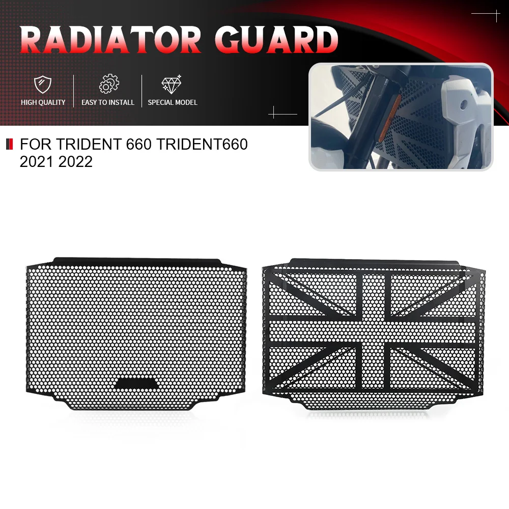 

For TRIDENT 660 TRIDENT660 2021 2022 Motorcycle CNC Accessories Radiator Protective Grill Guard Cover Radiator Guard Protector