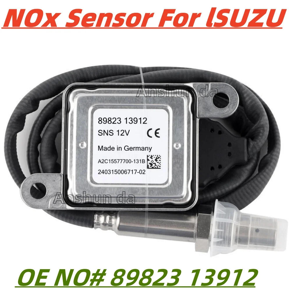 

89823 13912 8982313912 Original New Nitrogen Oxygen NOX Sensor For Isuzu NPR NPR-HD NQR NRR Reach 4JJ1 3.0L 4HK1 5.2L