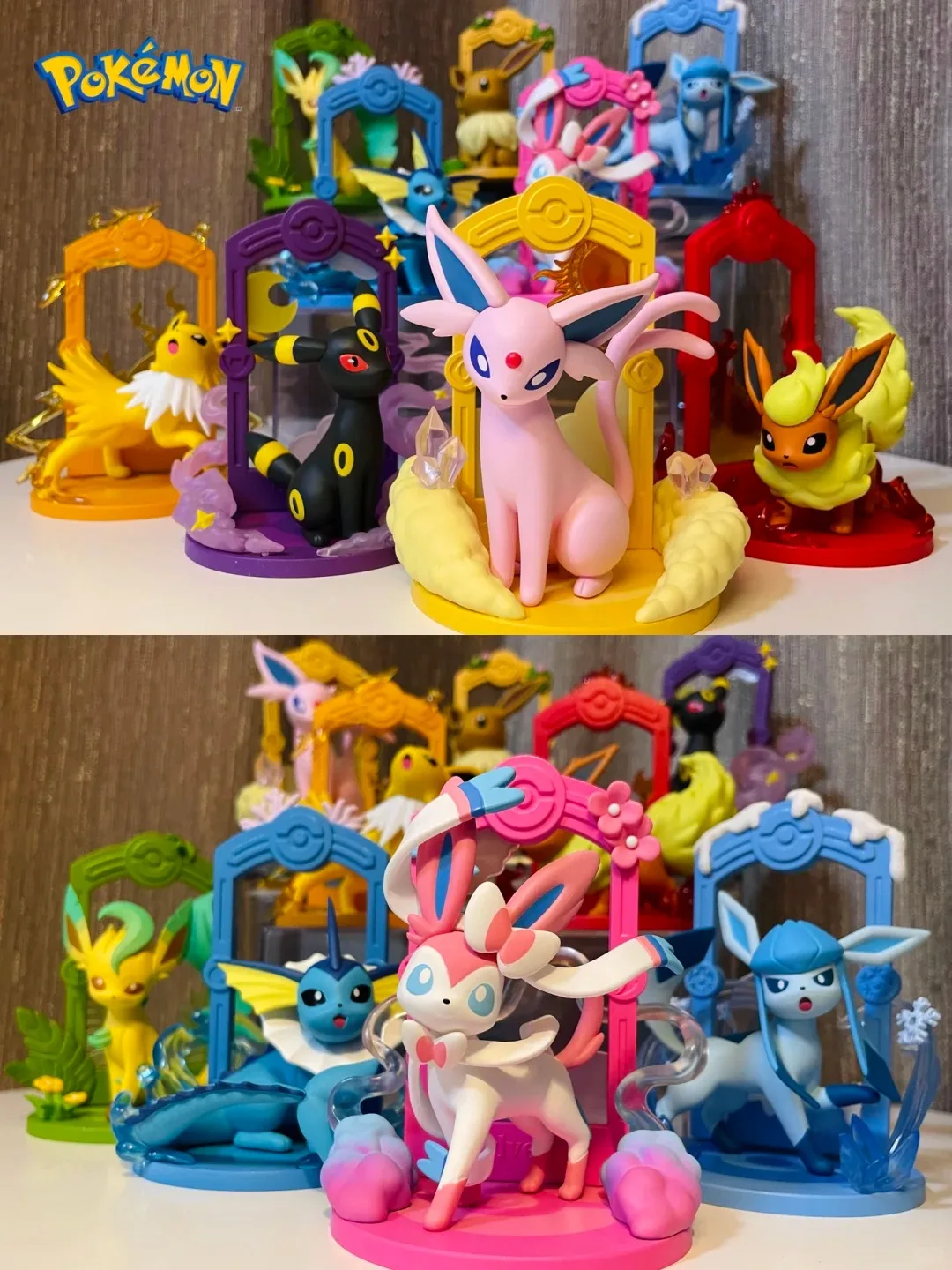 Genuine Pokémon Let's Go! Eeve Anime Peripheral Dolls Anime Figure Gengar PikachuAction Figures Pvc Statue Collection Modle Gift