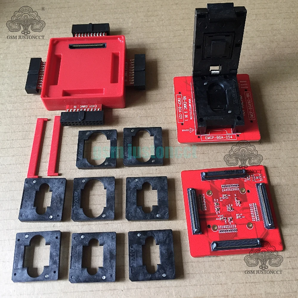 The Newest MOORC High speed E-MATE X E MATE BOX EMATE EMMC BGA 13in 1 for 100 136 168 153 169 162 186 221 529 254 easy jtag plus