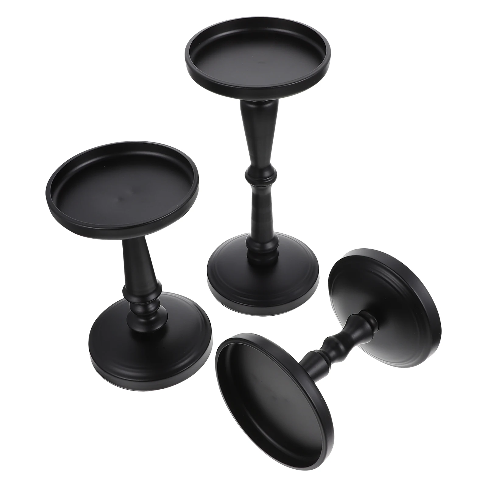 

3Pcs Iron Holders Art Candlesticks Romantic Table Decor Holiday Home Decoration Creative Metal Stand