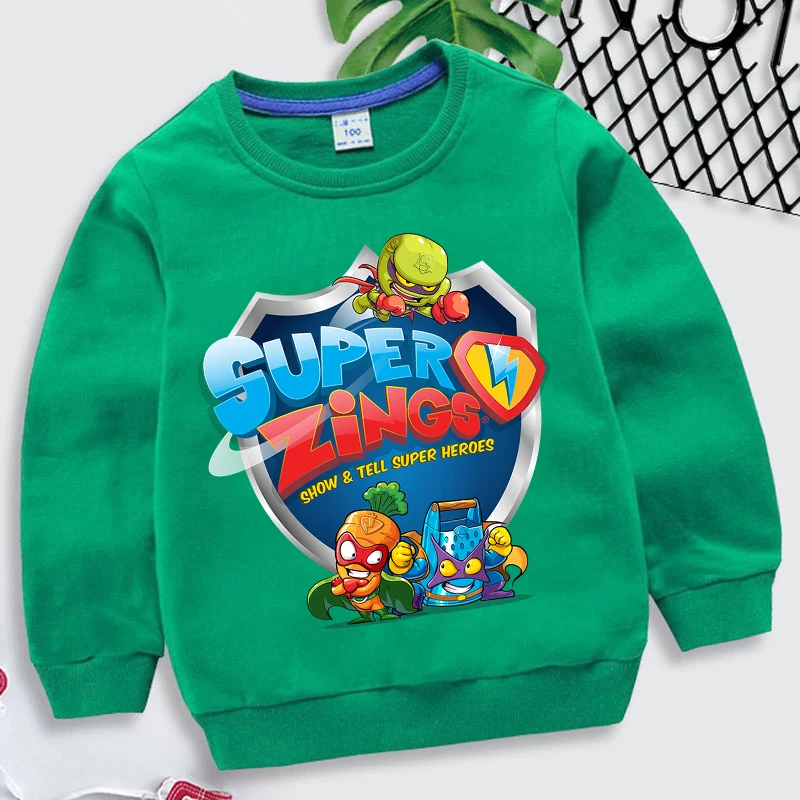 Game SuperThings Print Children Sweatshirt Girls Boys Clothes Cute Cartoon Tops Long Sleeve Pullover Autumn Sweatshirts for Kids