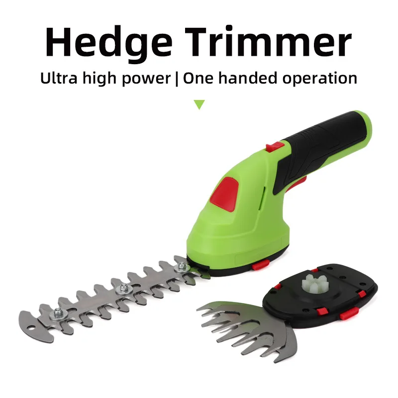 

Электрические ножницы для забора, аккумуляторные секаторы двойного назначения, газонокосилка, литиевая батарея, одноручный триммер для живой изгороди, садовые инструменты