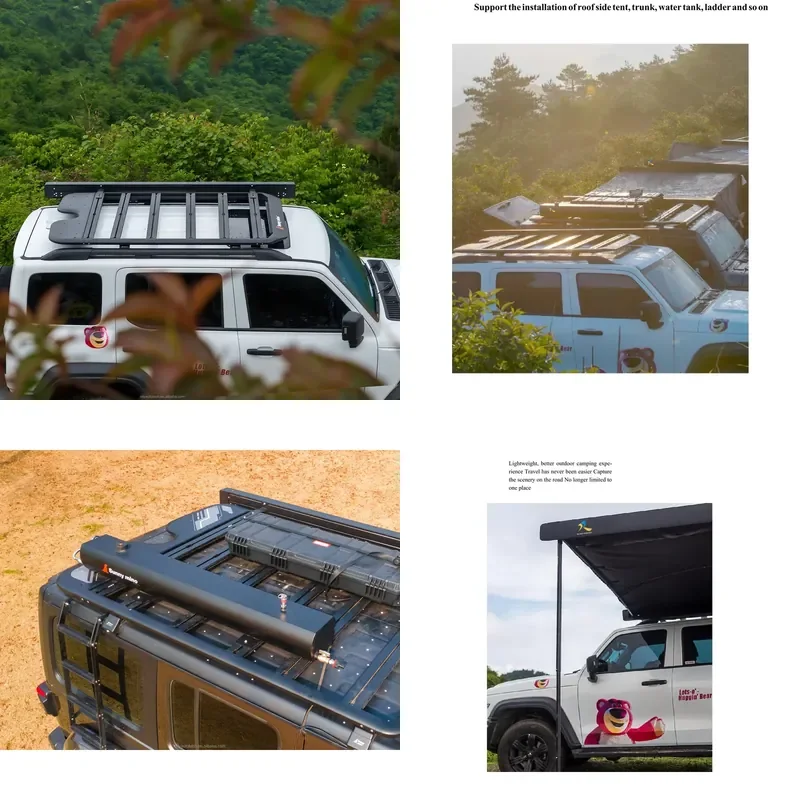 New Aluminum Alloy Roof Rack Multifunctional Expansion Platform Crossbar Special Car Luggage Rack for SUVs ORV