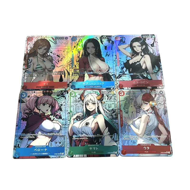 

Anime One Piece Manga Edition Nico Robin Vivi Hancock Nami Utah Personal Diy Collectible Card Toys Christmas Birthday Gifts