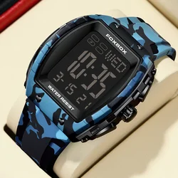 Fashion Digital Watches Military Sports Calendar Silicone Strap Man Watch LED Luminous Waterproof Chronograph Watches for Men