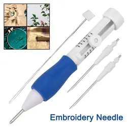 Knitting Sewing Tools For DIY Sewing Stitching Tool Set Magic Embroidery Needle Embroidery Punch Needle Kit Weaving Kit