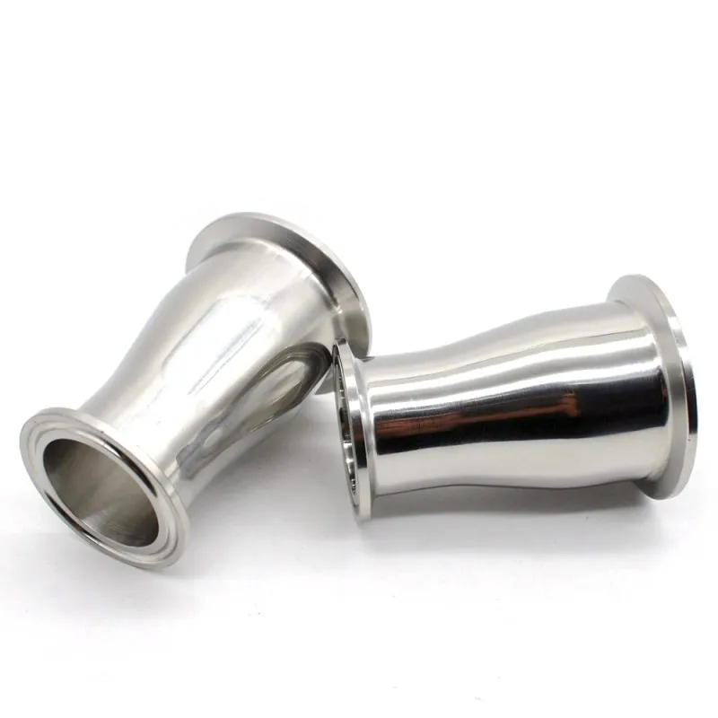 19/25/32/38/45/51/57/63/76/89Mm Reducer SS304 Stainless Steel Sanitary Ferrule 50.5-119Mm Concentic Pipe Fitting Tri Clamp