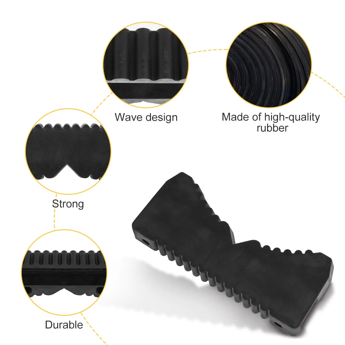 مثبت سلم لعمود الهاتف ، ملحق سلم مطاطي حاد ، حماية للخدش للتمديد ، تركيب سهل ، عدم الانزلاق #3