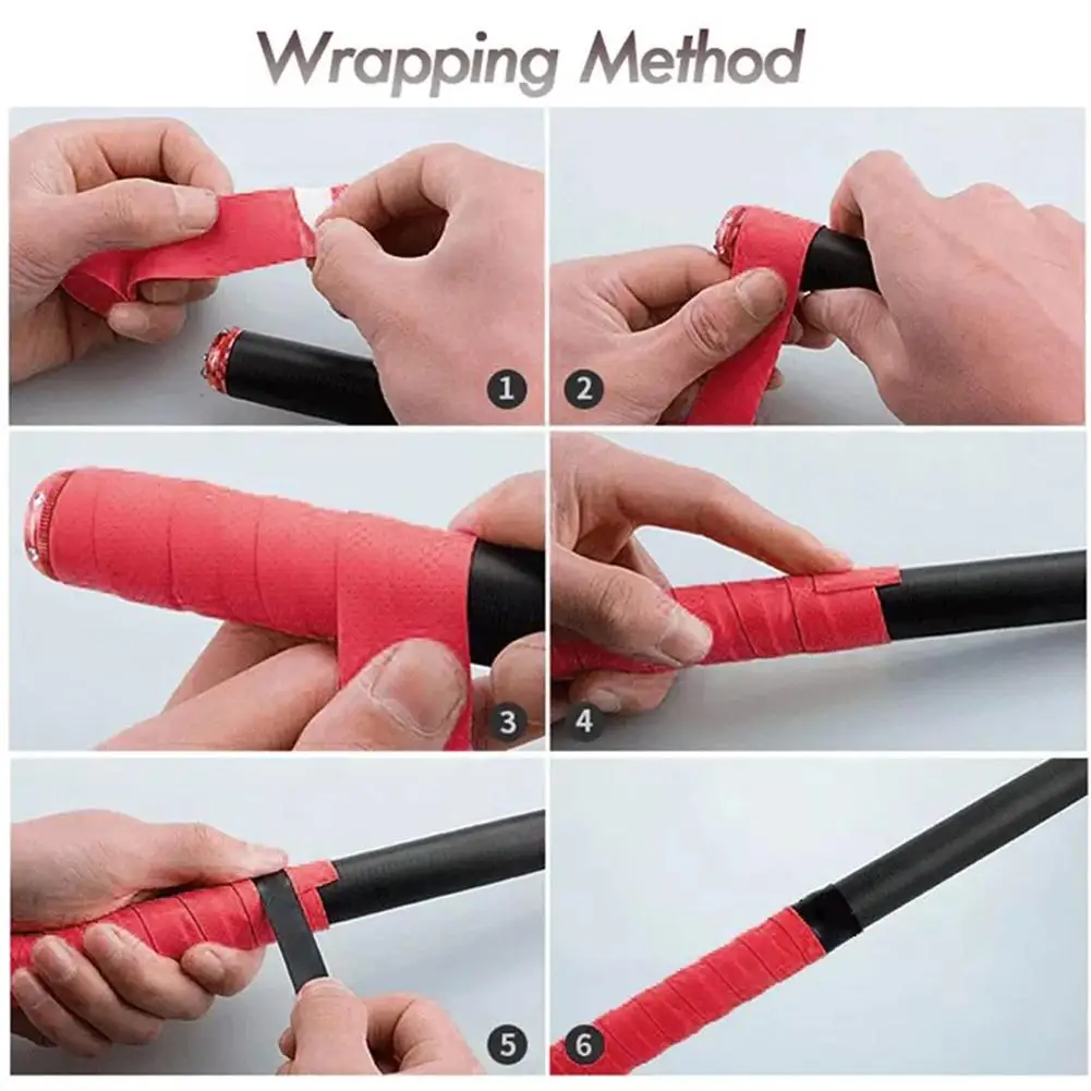 Hot Badminton Racket Sweatband Badminton Grip Breathable Anti-slip Sport Over Grip Sweatband For Tennis Badminton Fishing Rod