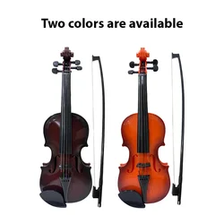 Simulated Violin Music Practice Violin Kit for Beginners Musical Instrument Exquisite Workmanship Performance Props Gifts