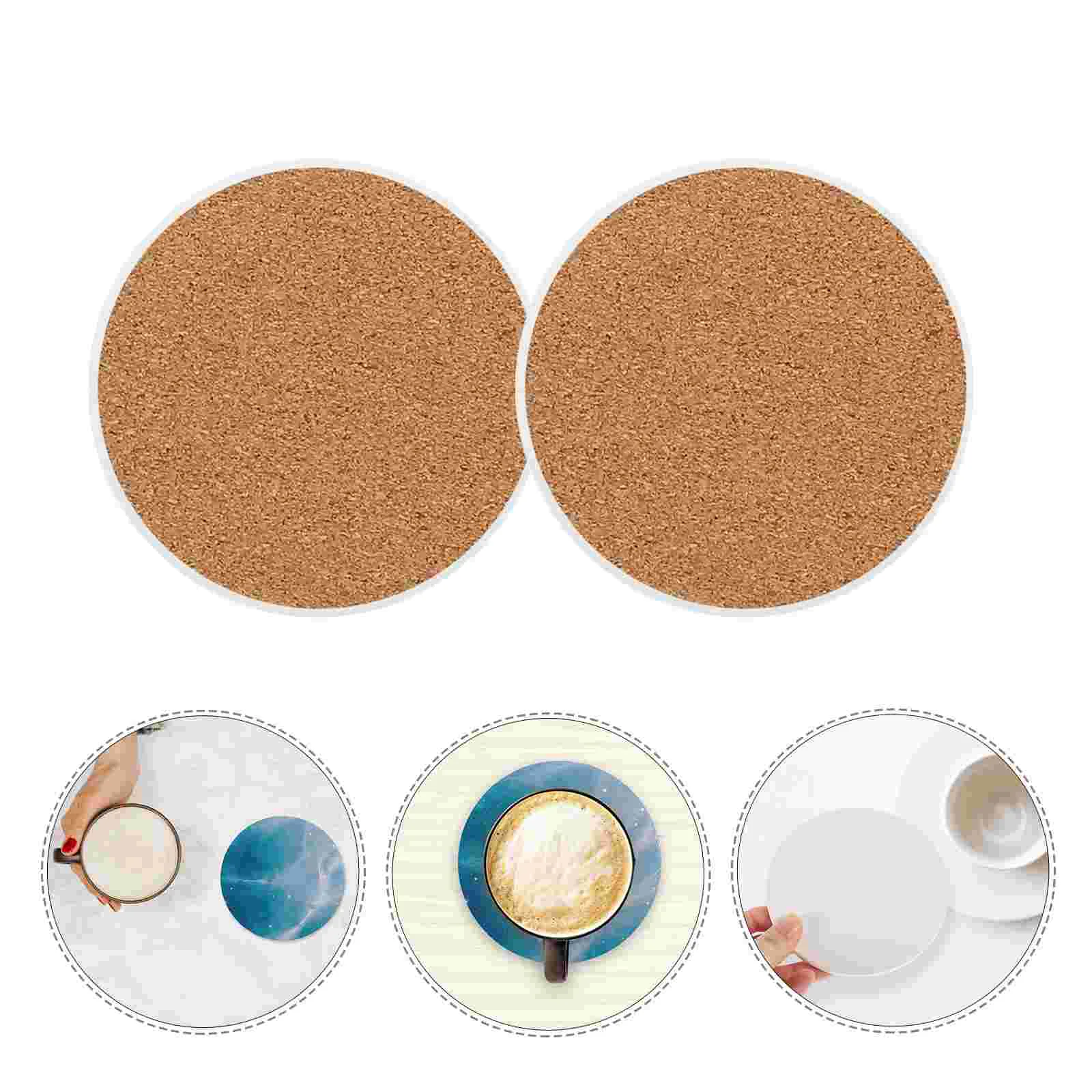 10 Set Absorbent Coasters Tableware Pad DIY Cup Mats Sublimation Blank Car Blanks Scald-proof Thermal Transfer