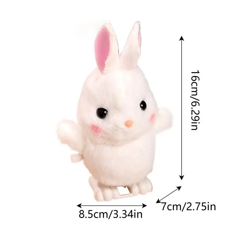 Pluszowa nakręcana zabawka Windup Animals Walking Clockwork Toys Plush Interactive Clockwork Toy Bunny Bear Walking Clockwork Plush Toys