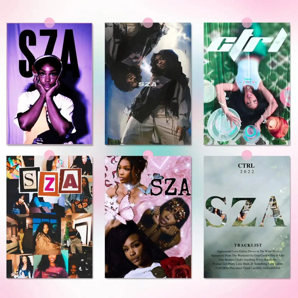 Singer Star S-SZA Movie  Album Warm Wall Accent PVC Aesthetic Room Idea Cozy Space Addition Daily Room Inspiration Poster