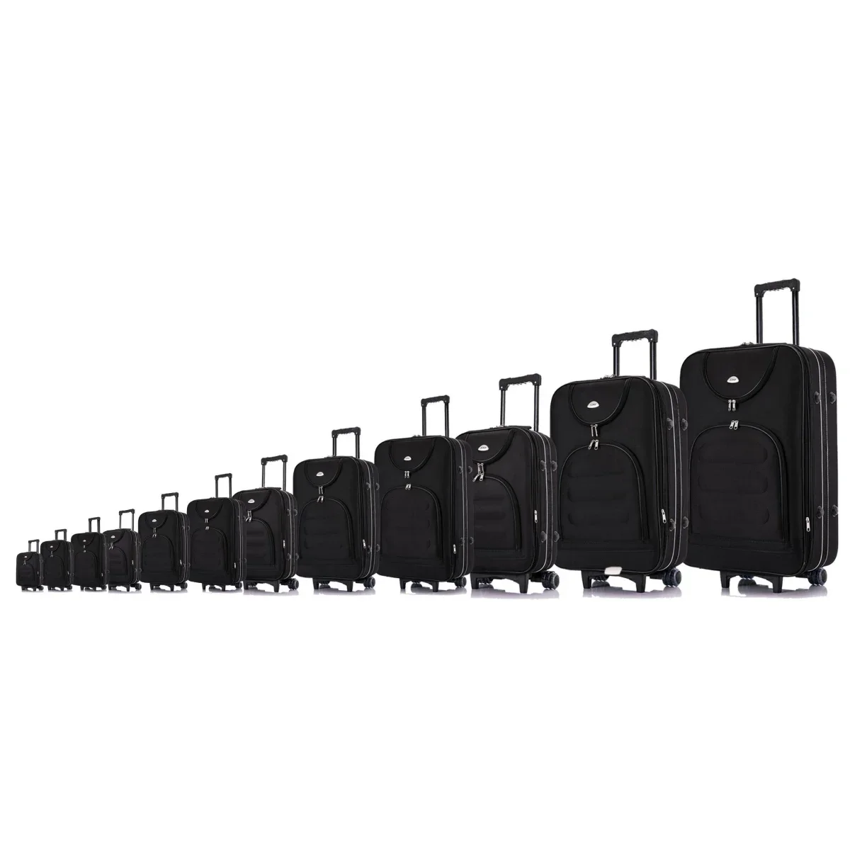 

600D Polyester EVA honeycomb Semi Finish 12PCS SKD Trolley Luggage Set