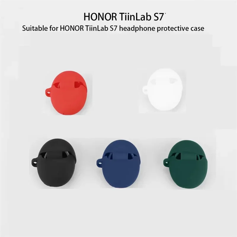 

Skinlee Liquid Silicone Case For HONOR Tiin Lab S7 Case Wireless Headphone Protector Case For HONOR Tiin Lab S7 Protect Cover