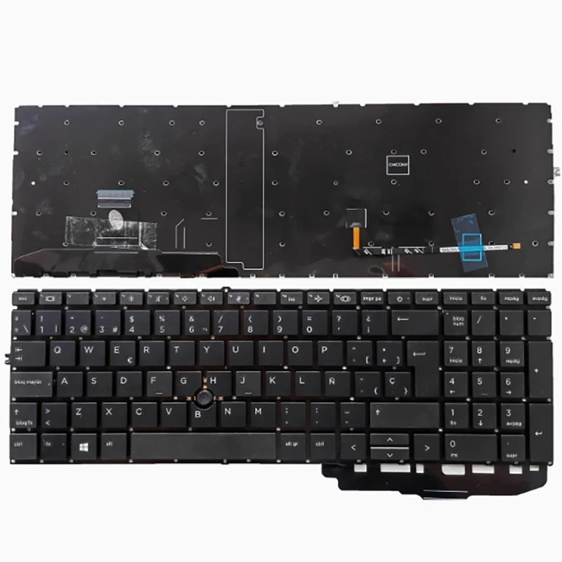 Teclado US SP para HP Elitebook 850 G7 850 G8 855 G7 G8 755 G7 G8 ZBook Fury Firefly 15 17 G7 G8