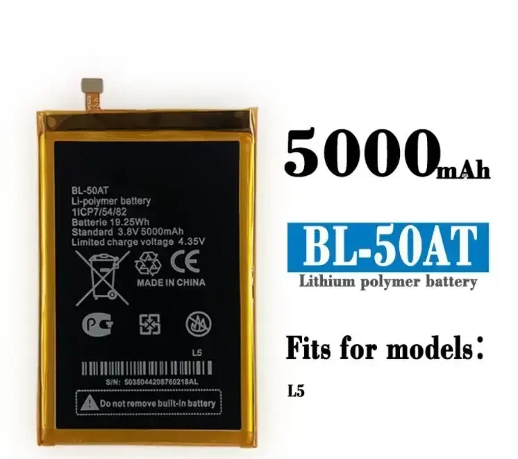 high-quality products For Tecno L5 Mobile Phone BL-50AT Large Capacity Built-in Battery New Battery