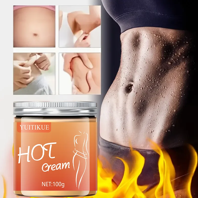 100g Body Moisturizing Hot Compress Massage Cream - Firms the skin, deeply moisturizes, contains curcumin, glycerin, elastin, tu