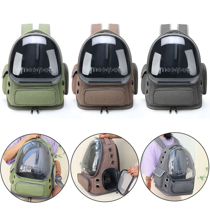 Cat Bag Transparent Pet Cat Carrier Bag Outdoor Travel Backpack for Cats Small Dogs Breathable Cat Carrying Bag Pet Supplies