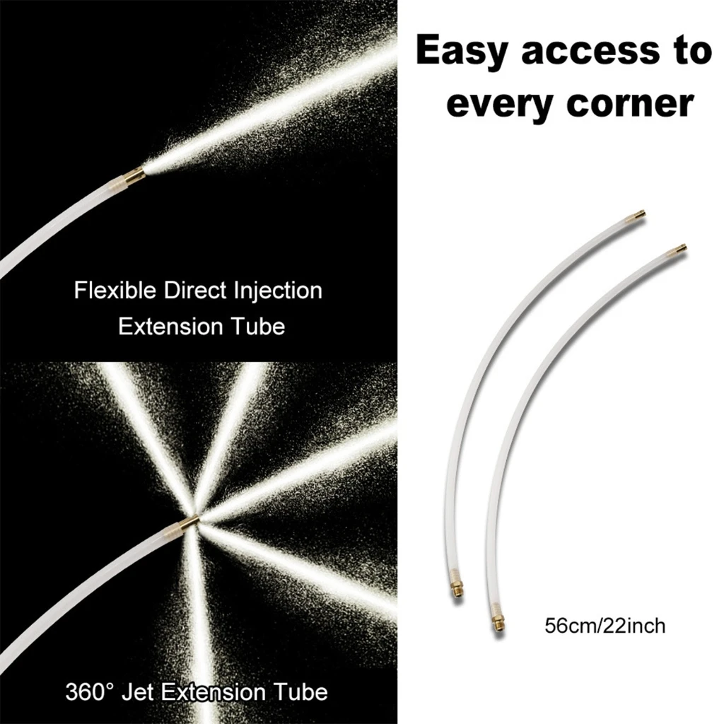 

1 шт. пистолеты-распылители под покрытием с поворотом на 360 градусов и прямыми шлангами для автоматического обслуживания в труднодоступных местах на покрытии автомобиля