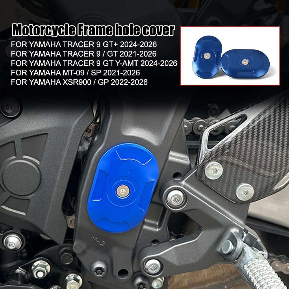 Motorcycle Frame Hole Cover Caps Plug Decorative Frame Cap Set Fit For YAMAHA MT-09 MT09 SP Tracer9 Tracer 9 GT XSR900 XSR 900