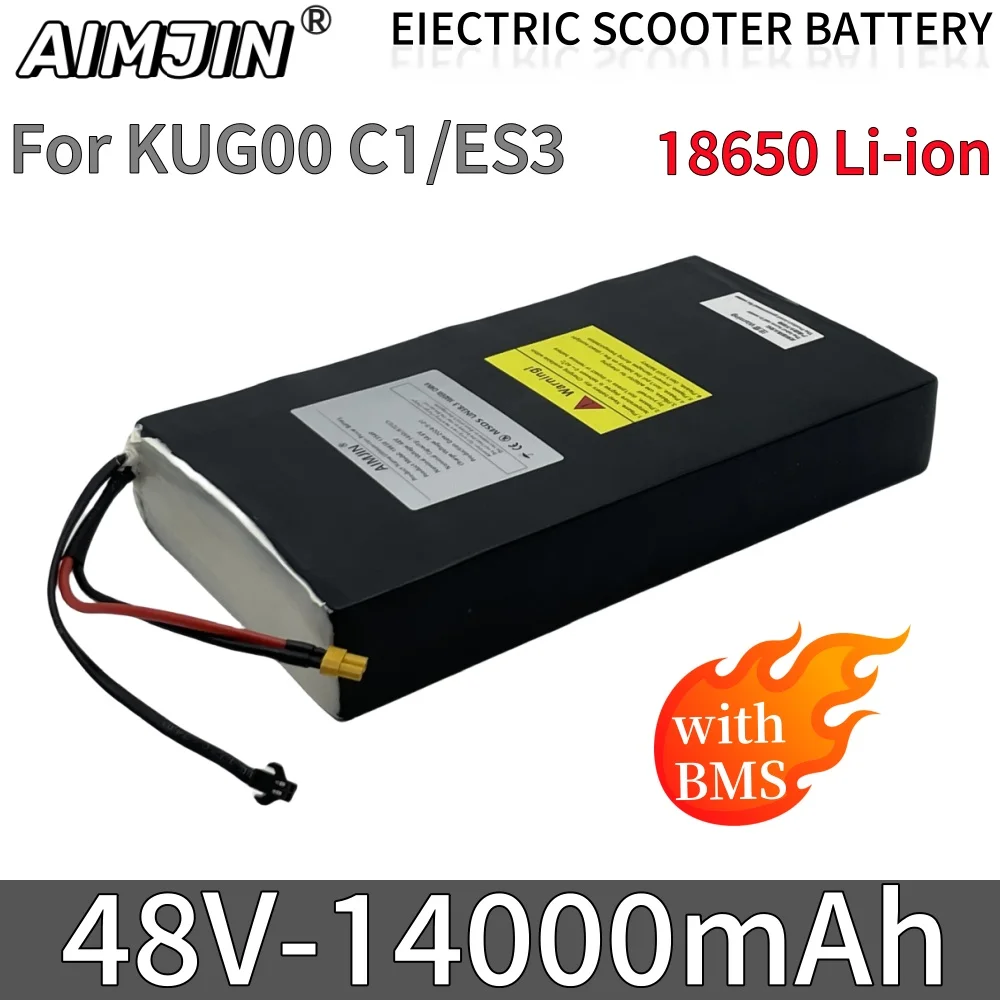 

48 V, 14AH electric scooter Kugoo C1 plus Kirin battery 18650 13S4P 1000W battery pack with BMS