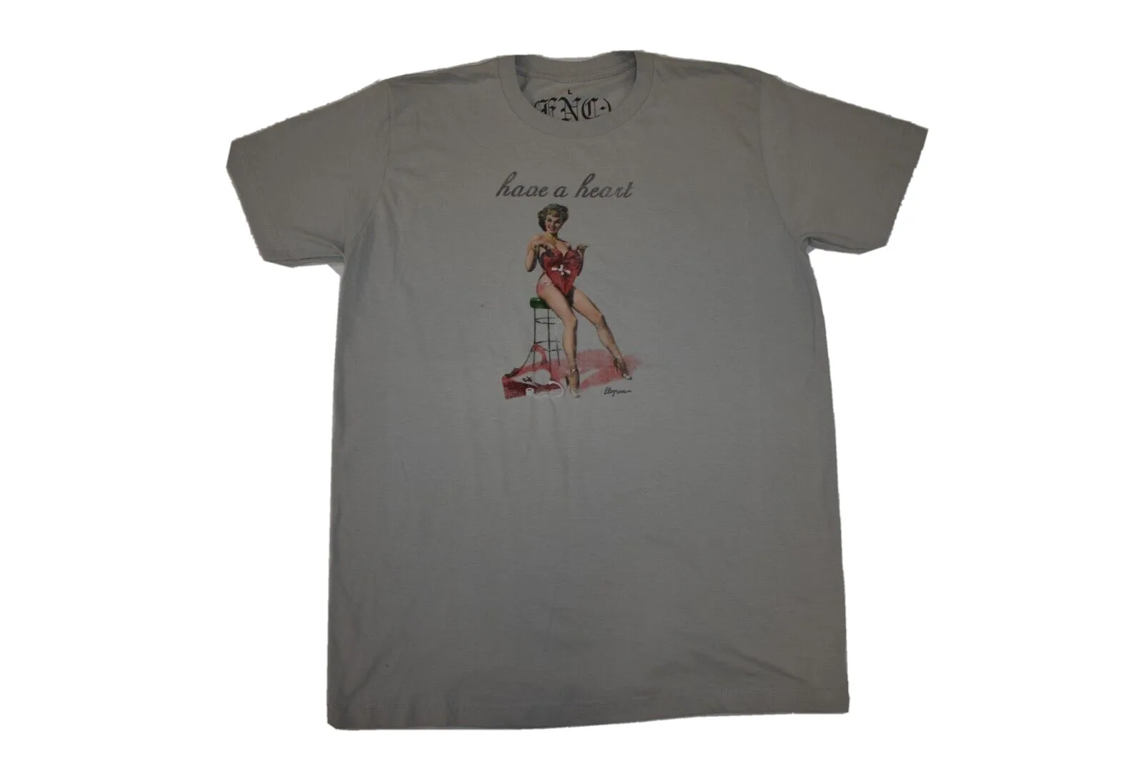 The Emperors New Clothes Mens Gil Elvgren 1964 Painting Have A Heart T Shirt L