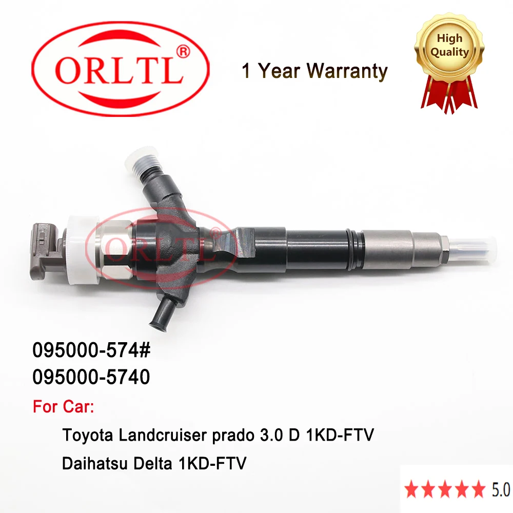 

095000-5740 For Toyota Landcruiser prado 3.0 D 1KD-FTV 095000-574# Diesel Common Rail Fuel Injector 2367039135 DCRI107730