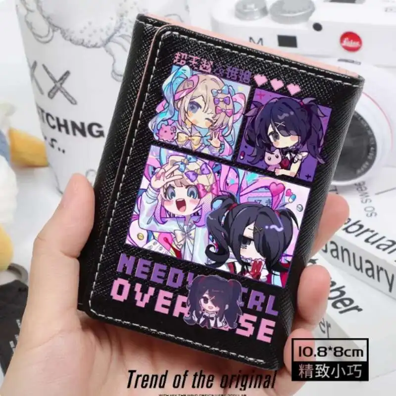 أنيمي المحتاجة فتاة جرعة زائدة محفظة أنيقة محفظة من البولي يوريثان بطاقة عملة غلق بمشبك حقيبة المال تأثيري هدية B2174 ضرب