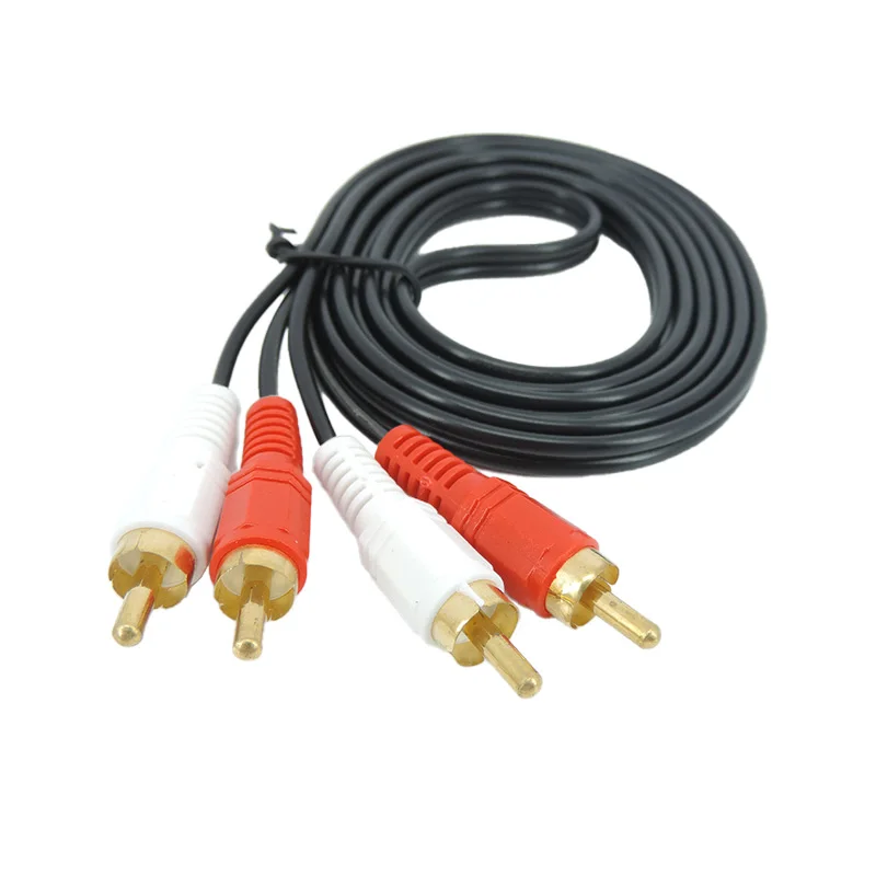 2 разъема RCA «папа» на 2 разъема RCA «папа» «мама» 2RCA Разветвительные кабели для аудио/видео удлинителя Красный и белый шнур