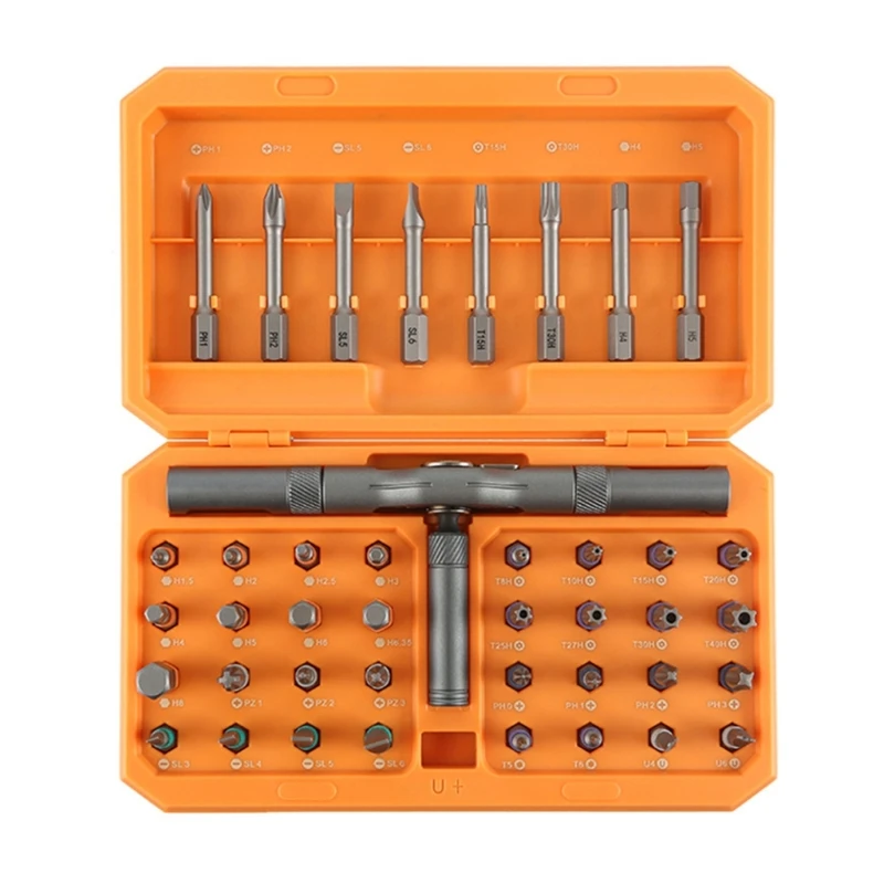 

Screwdriver Set Ratcheting Screwdriver Set 42 in 1 Ratchet Bit Set Multipurpose Repair Tool Manual Dropship