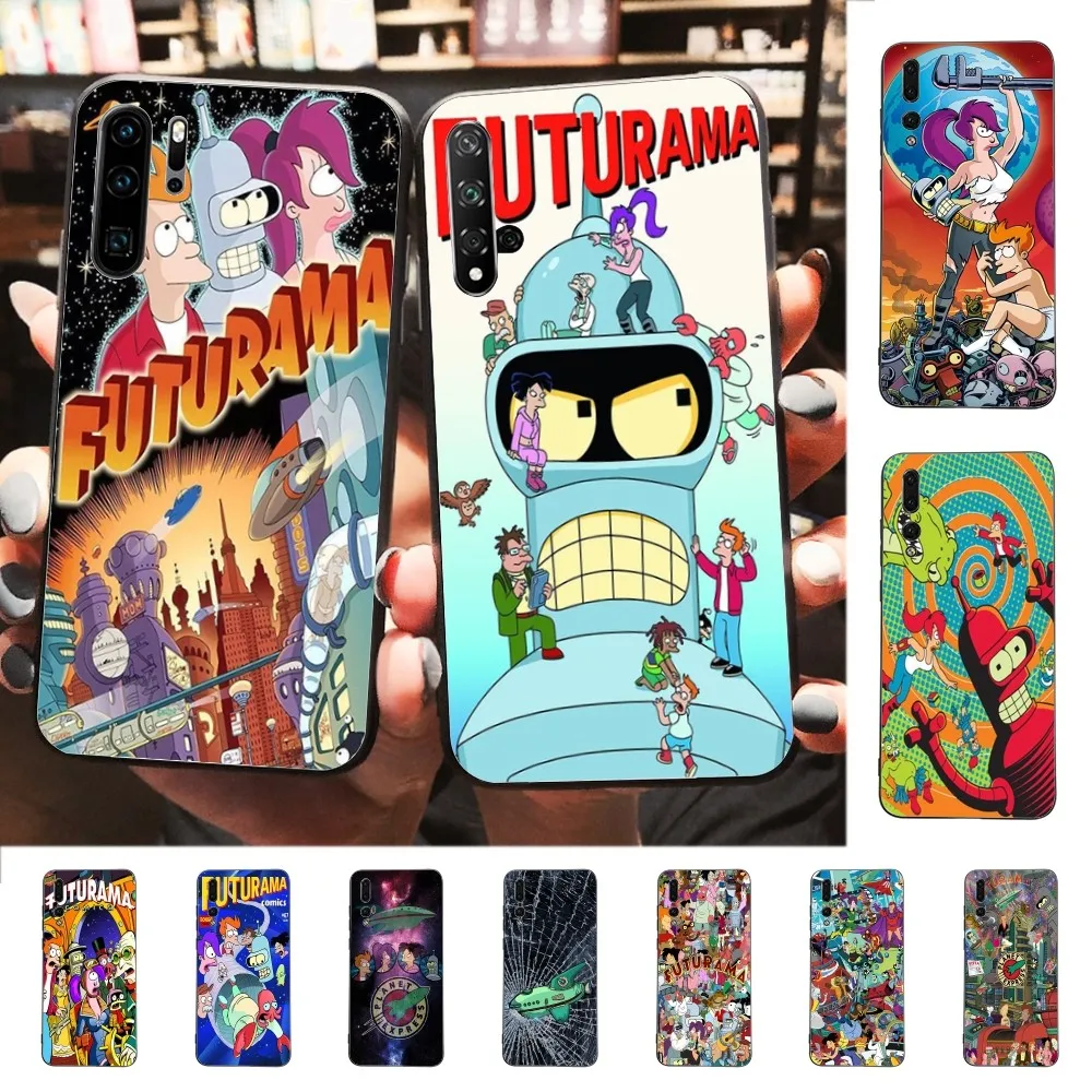 F-Futurama-Bender Art Phone Case For Huawei P 8 9 10 20 30 40 50 Pro Lite Psmart Honor 10 lite 70 Mate 20lite