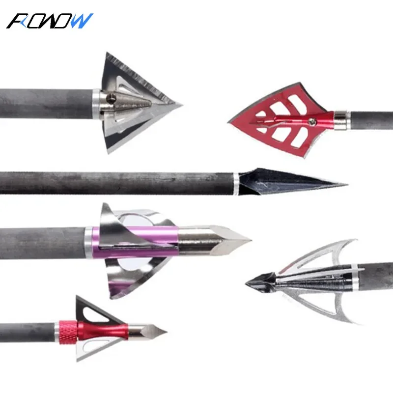 

6PCS ROWOW Outdoor Arrow Set of Six Pieces Threaded Bow and Arrow Archery Accessories Replaceable Arrows