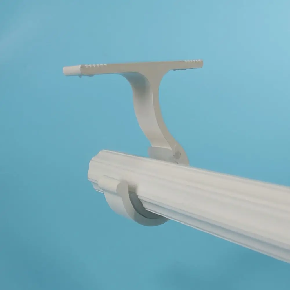 

1 шт., кронштейны для домашних потолочных карнизов, настенный стержень из алюминиевого сплава, монтажный крючок, крепежный зажим для перекладины, утолщение