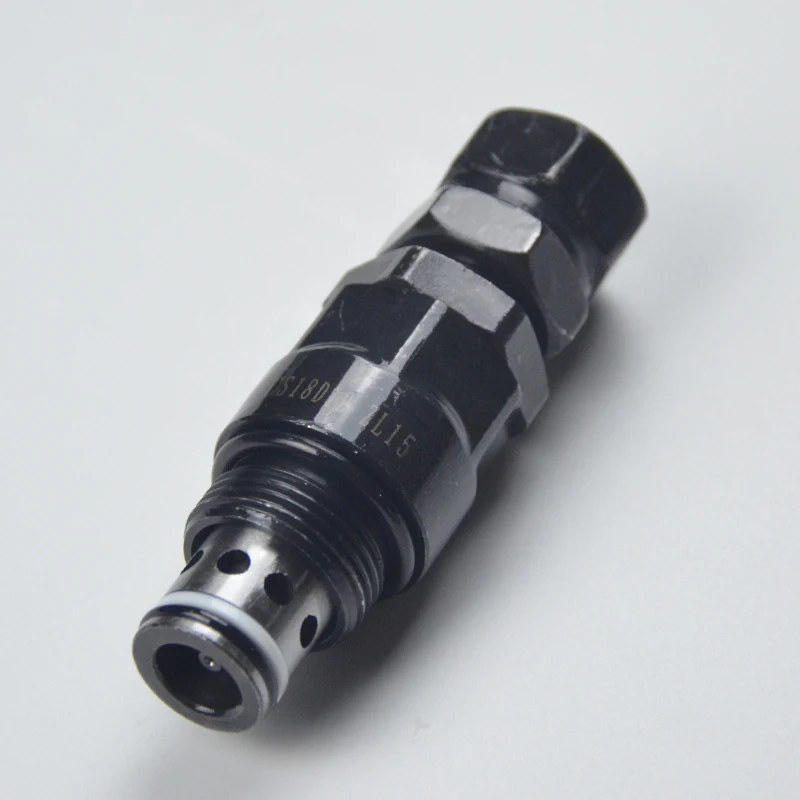 Threaded cartridge pilot operated one-way relief valve XDYF15-01 sanitation vehicle safety overflow