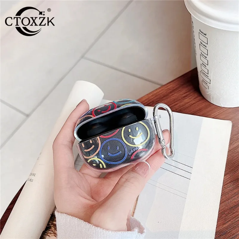 Funny For Smiley Flower Soft Silicone Earphone Case For Xiaomi For Redmi Buds 3 Lite Astronaut Transparent Headphone Protection