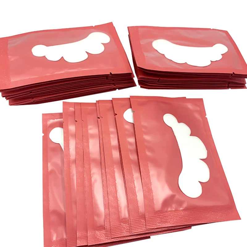 50Pairs Grafting Eyelash Under Eye Pads Eyelashes Extension Cloud Shaped Eyelash Stickers Hydrogel Patches Under Eye Pads Tools