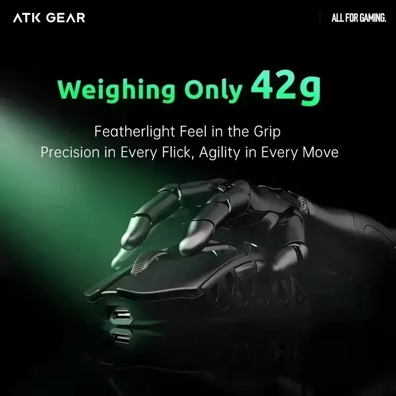 ATK FIERCE X ゲーミングマウス 8Kポーリングレート PAW3950 Pro