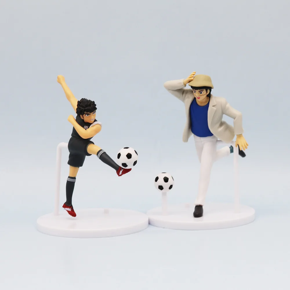 6pcs Captain Tsubasa Anime Figure Ozora Tsubasa Action Figures Hyuuga Kojirou/Wakabayashi Genzou Figurine Collection Model Toys