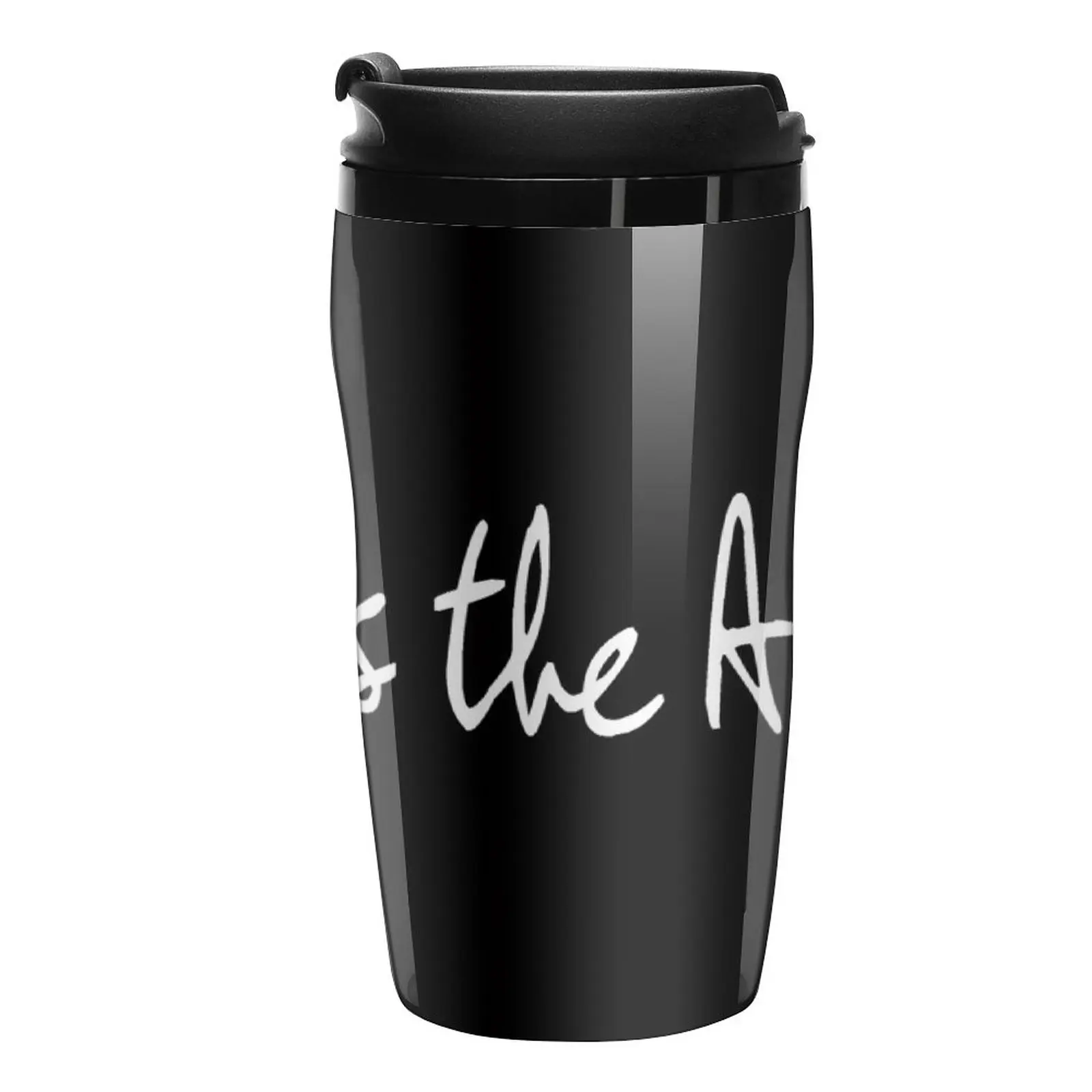 

New Love Is The Answer - White Print Travel Coffee Mug Beautiful Tea Cups Thermos Mug Coffee Bowls