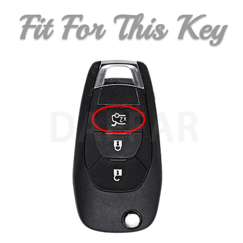 3 Buttons TPU Key Car Key Case for Chevrolet Cruze Spark Sonic Camaro Volt Bolt Trax Malibu Flip Full Cover Protector
