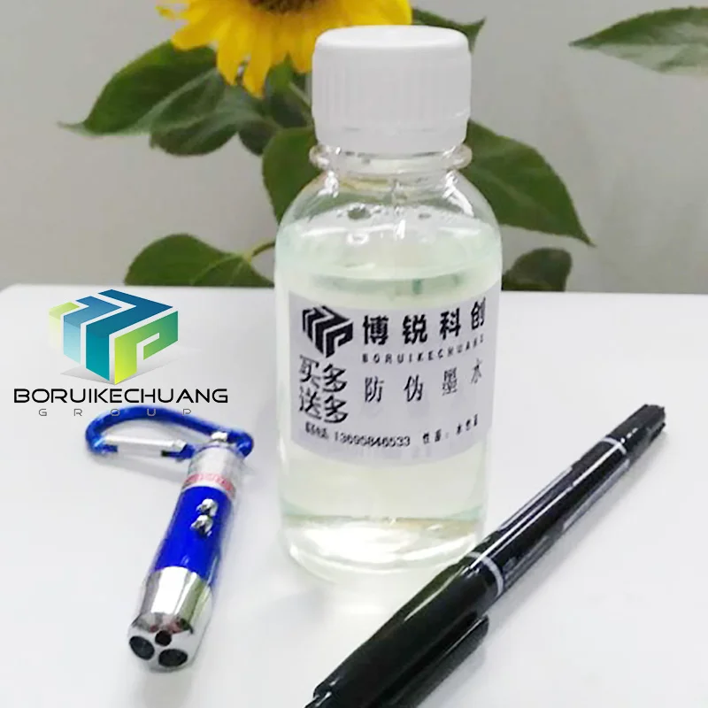 Oramile Anti-counterfeit Colorless Invisible Printing Ink Fluorescent Ink Pen Only Visible Under UV Light